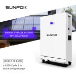 Sunpok 51.2V 400Ah LiFePO4 Home Energy Storage Battery 20.48kWh for sale