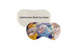 China Custom Blank Linen Sublimation Eye Mask For Sublimation Photo Printing supplier