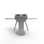 Double Tripod Turnstile Gate Dual Lane Stainless Steel Mechanical Access Control