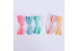 China Polyester Shoestring Shoelaces 1cm Width Colored Shoestrings supplier