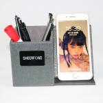Multipurpose Leather Pencil Holder Desk Organiser With Wireless Charger Waterproof for sale