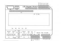 China LCD Keypad Shield for Arduino , LCD1602 Input / Output Expansion Board supplier