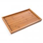 Decorative Display Bamboo Serving Tray , Square Bamboo Tea Serving Tray for sale