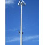 Galvanized Guyed Mast Pole Tower Steel Q355 Q245 Material for sale