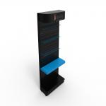 Hardware Store Pegboard Display Rack With Led Lighting Header