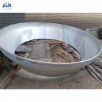 Stainless Steel 304/SS304L Conical Dish Tank Head Top ID 2600mm for sale