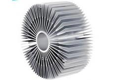 China Silvery / Anodized Industrial Aluminum Profile , Precision Custom CPU Aluminum Heat Sink supplier