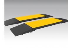 China Steel Deck Mining Mobile Portable Weighbridge 3.4 Meter Plate Width supplier