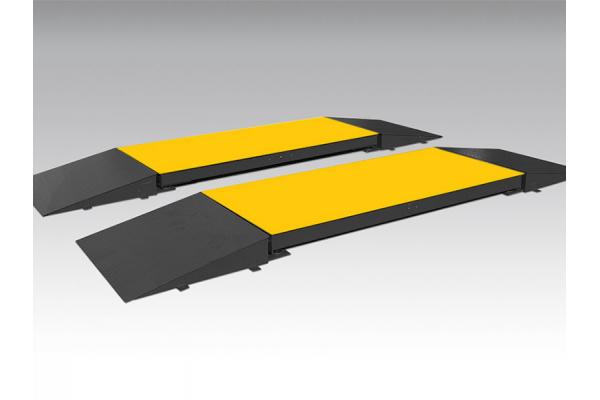 Steel Deck Mining Mobile Portable Weighbridge 3.4 Meter Plate Width