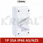 35A Single Pole 250V Outdoor Waterproof Isolator Switch With SAA for sale