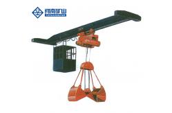 China Light Weight Single Girder Overhead Travelling Crane With Double Disc Hydraulic Grab supplier