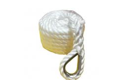 China High Strength 3 Strand Nylon Twisted Rope Marine Rope With Thimble supplier