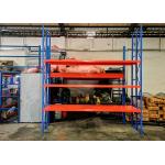 Three - Upright Frame Steel Plate Light Duty Rack For Warehouse Storage for sale