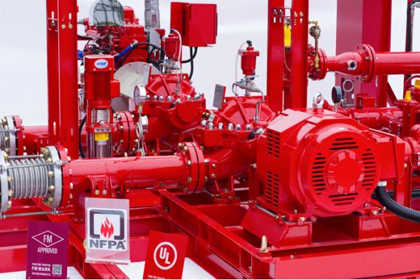 450GPM @ 125PSI Skid Mounted Fire Pump With Centrifugal End Suction Fire Pump Sets