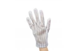 China Polyester Anti Static ESD Gloves Lint Free PVC Dotted ESD Gloves supplier