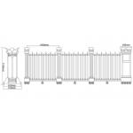 Stainless Steel Collapsible Automatic Retractable Gate For Colleges