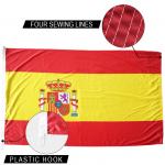 Spain National Flag 3x5' Knitted Polyester Single Reverse Indoor Outdoor Header for sale