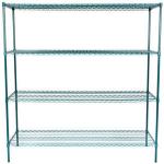 Green Epoxy Metal Adjustable Wire Shelving For Plant Cultivation for sale