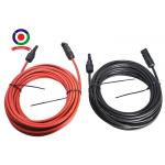 1 Pair Of 6mm2 10AWG Solar Extension Cable With Connector Wire For Solar Panel for sale
