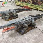 China Water Resistant Animatronic Crocodile Customized Simulation Animals manufacturer