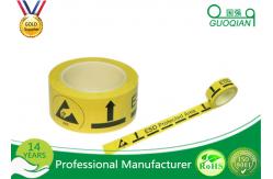 China Yellow Adhesive PE Warning Tape Printed Customized Logo For Caution supplier