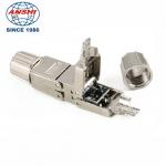 Zinc Alloy RJ45 CAT6A CAT7 Shielded Keystone Jack 180 Degree Toolless  STP for sale