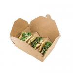 Taco Customized Food Packaging Box Kraft Paper Takeout Cardboard Food Boxes for sale