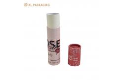 China Cylindrical Skin Care Cosmetics Packaging Balm Lipstick Paper Tubes with Matt Lamination supplier