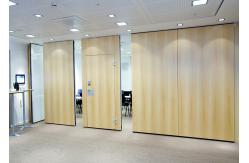 China Wooden Surface Folding Operable Partition Walls For Office With Sliding Doors supplier