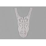 Embroidered Cotton Back Dying Lace Collar Guipure Venice Applique Design For Gown for sale