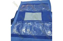 China SBPP+PE SMS SMMS SMMMS SMF Cardiovascular Drape With Pouches 20gsm - 60gsm supplier