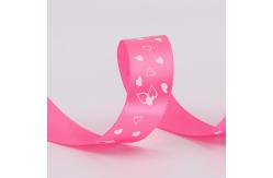 China High Durability Decorative Satin Ribbon With Silk Screen Printing Technics supplier