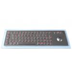 Industrial Vandal Resistant Usb Backlit Keyboard With Trackball Mouse