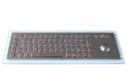 China Industrial Vandal Resistant Usb Backlit Keyboard With Trackball Mouse supplier