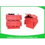 Large Volume Stackable Storage Plastic Containers with Attached Lids 600*400*365mm