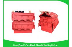 China Large Volume Stackable Storage Plastic Containers with Attached Lids 600*400*365mm supplier