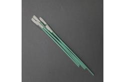 China 165mm Polyester Dacron Swab With Heat Shrink Green Rigid Handle Swabs supplier