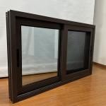 Aluminum Sliding Window Customized Product Double Tempered Glass Safety Bar Fiberglass Flyscreen for sale