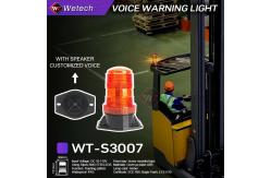 China LED Beacon Light For Forklift Screw Mounted Base With Voice Function supplier