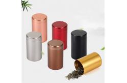 China Titanium Alloy Tea Powder Tin Can Box 60ml 120ml 140ml With Screw Lid supplier