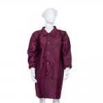 Unisex Blue Nonwoven Lab Coat Shirt / Korean / Knitted Collar Style for sale