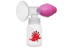 China PP Latex BPA Free Manual Breast Pump With Bottle supplier