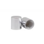 Silver Matte Aluminum Perfume Bottle Caps With Raised Inner PE Part for sale