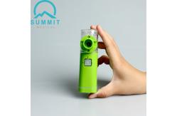 China Home Use Portable Mesh Nebulizers , Green Ultrasonic Nebulizer Asthma Inhaler supplier