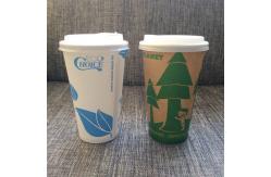 China Pla Coffee Biodegradable And Compostable Tableware Paper Cups 16oz Double Wall With Lids supplier