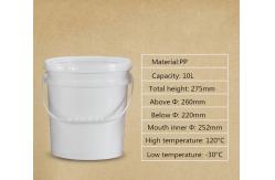 China 10L Capacity Clear Plastic Pail Bucket Barrels with Lid Convenient and Versatile supplier