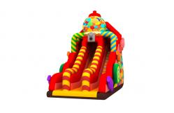 China Custom Inflatable Double Slides Candy Inflatable Slides Castle For Kids supplier