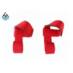 Red Weightlifting Wrist Wrap With Thumb Loop , Wrist Support Straps Bodybuilding for sale