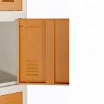 Key Lock 12 Door KD Electrostatic Metal Gym Lockers