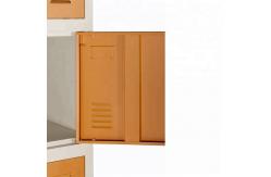 China Key Lock 12 Door KD Electrostatic Metal Gym Lockers supplier